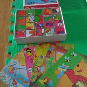 Sears Winnie the Pooh picture puzzle Cubes Vintage